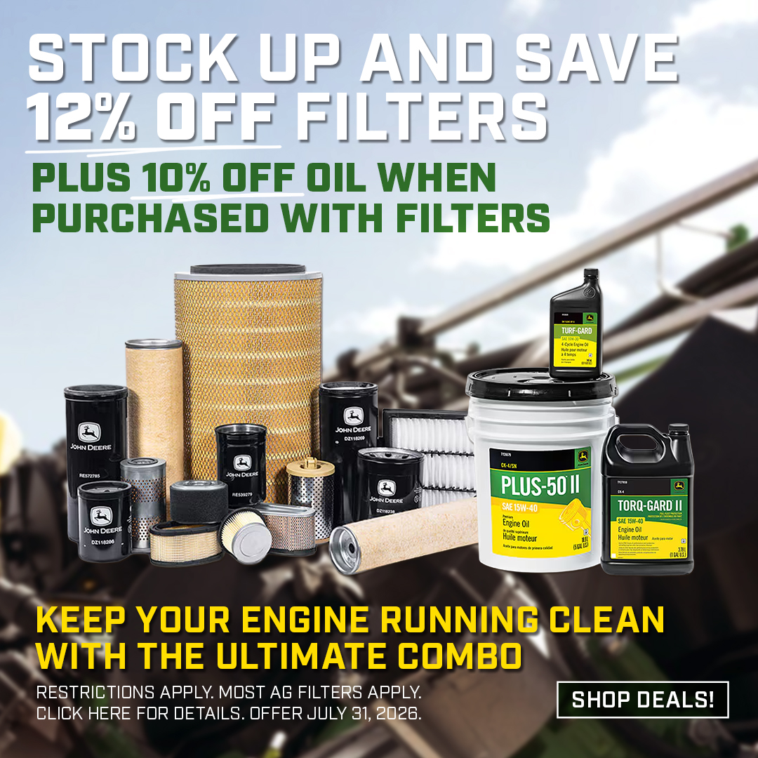 Deere Filter & Oil Sale