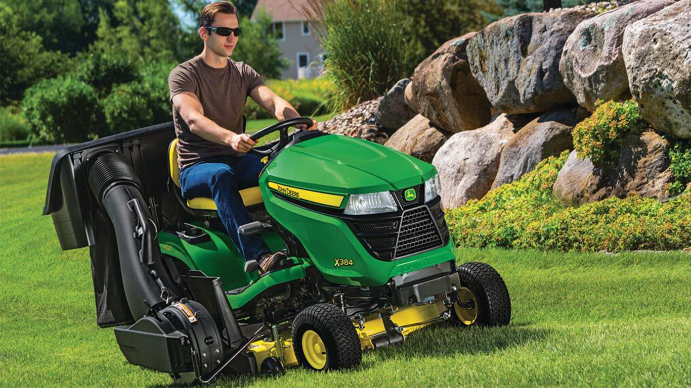 John Deere S100 42 HP Gas Hydrostatic Riding Lawn Tractor BG21271 The Home Depot